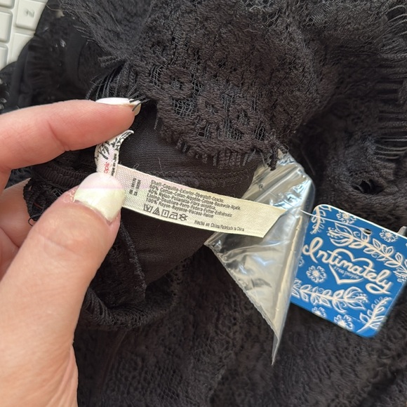 NEW- Intimately Free People She’s Got It Black Slip Dress - Picture 12 of 16